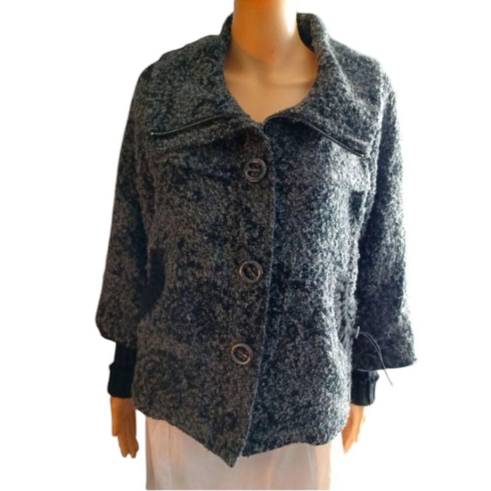 Vex Collection Grey Winter Coat Women's 38 Dressy